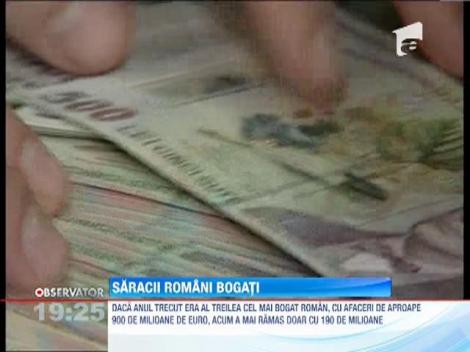 Bogatii Romaniei au saracit. Gigi Becali are de 3 ori mai putini bani fata de anul 2012