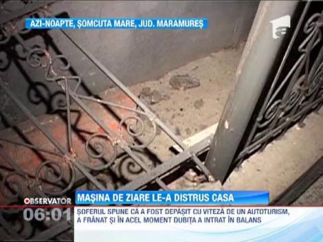 Maramures: O dubita cu ziare a intrat intr-o casa proaspat renovata