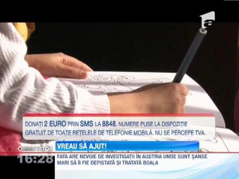 Vreau sa ajut! Melisa sufera de o boala necunoscuta