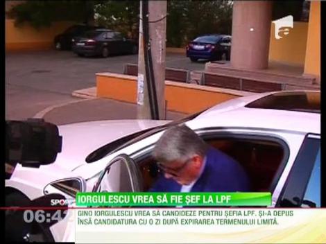 Gino Iorgulescu vrea sa fie sef la LPF