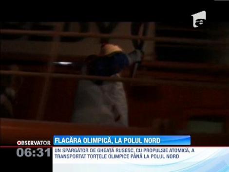 Pentru prima oara, flacara olimpica a ajuns la... Polul Nord!