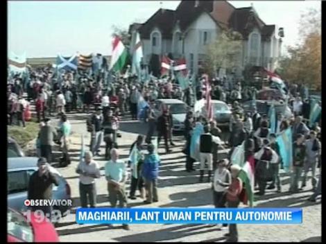 Maghiarii, lant uman pentru autonomie