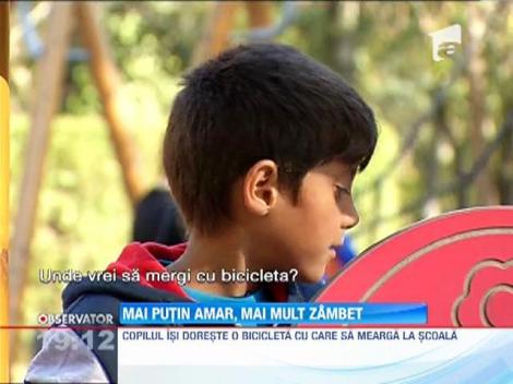Amar, copilul invalid din Neamt, s-a distrat loc de joaca din Capitala