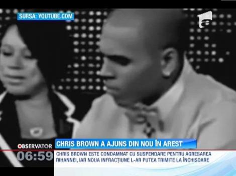 Chris Brown a ajuns, din nou, in arest