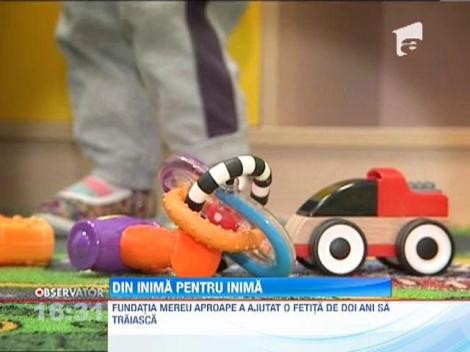 Din inima pentru inima! O fetita nascuta cu o malformatie are nevoie urgenta de o operatie complexa