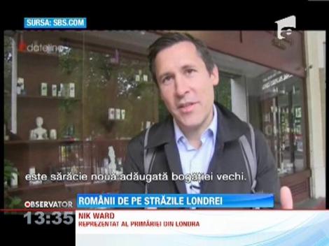 Romanii cer de pomana pe strazile din Londra
