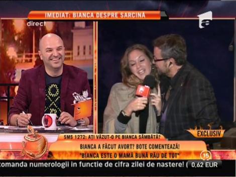 Catalin Botezatu a inselat-o pe Anda Adam, in direct