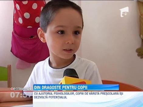 Cu ajutorul psihologilor, copii de varsta prescolara isi dezvolta potentialul