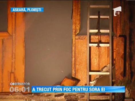 O fetita de numai 7 ani a trecut prin foc sa-si salveze surioara de un an