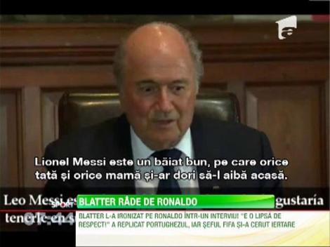 Sepp Blatter rade de Cristiano Ronaldo