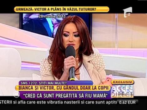 Bianca Dragusanu, inainte de nunta: "Cred ca sunt pregatita sa fiu mama"