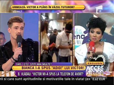 Bogdan Vladau: "Victor mi-a spus la telefon despre avort"