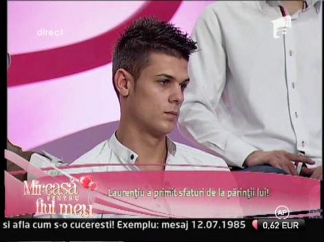 Laurentiu a primit sfaturi de la parintii lui!