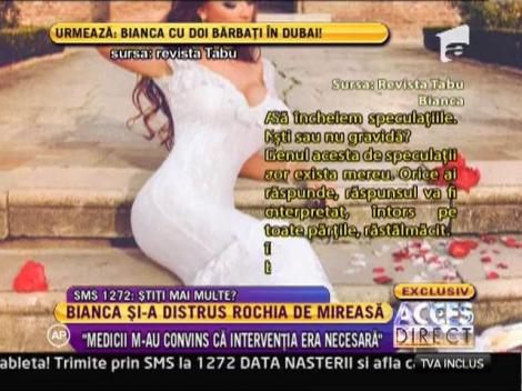 Bianca si-a distrus rochia de mireasa pentru un pictorial!