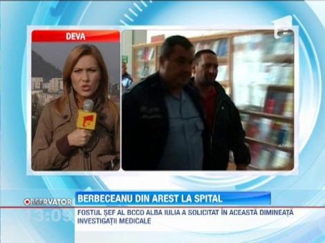 Comisarul Traian Berbeceanu a fost dus din arest la spital