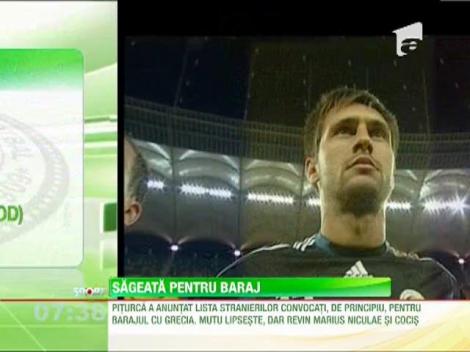 Victor Piturca a stabilit lista stranierilor pentru barajul cu Grecia