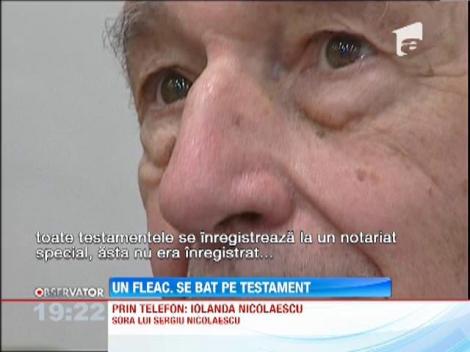 Sora regizorului Sergiu Nicolaescu cere anularea testamentului