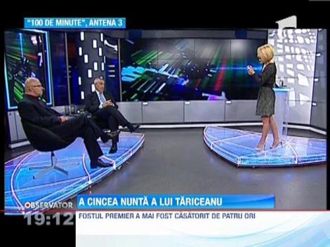 Calin Popescu Tariceanu, mire pentru a cincea oara! S-a casatorit cu Loredana Moise