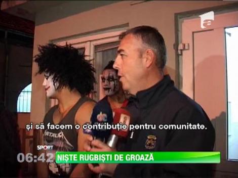 Rugbistii de la Timisoara au bagat spaima-n fani de Halloween