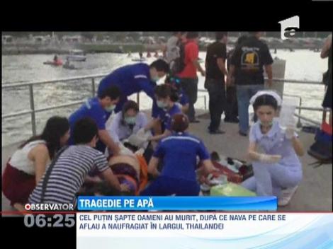Un feribot a naufragiat in largul coastelor Thailandei. Cel putin sapte oameni si-au pierdut viata