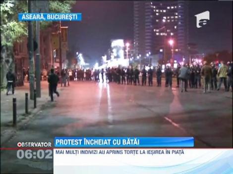 Incidente intre manifestanti si jandarmi, la protestele impotriva proiectului de la Rosia Montana