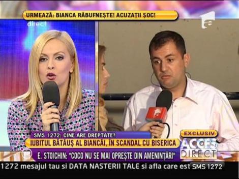 Sotia preotului: "Coco l-a amenintat pe sotul meu"