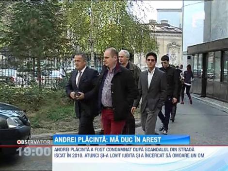 Inainte de a merge in arest, Andrei Placinta a postat cateva mesaje video pe Facebook