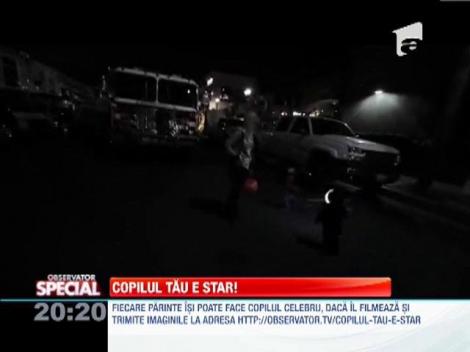 Costum cu luminite pentru seara Halloween