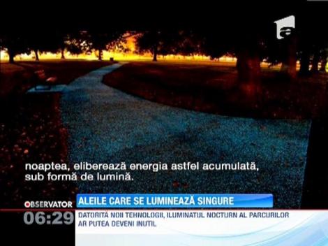 Aleile care se lumineaza singure