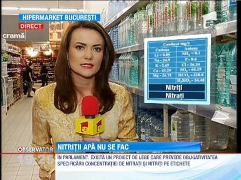 Senatorii ne vor informați! Etichetele sticlelor de apă trebuie sa prevadă conținutul de nitrați si nitriți