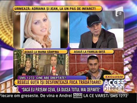 Guta: "Nicoleta a vrut sa-si aduca amantul in casa"