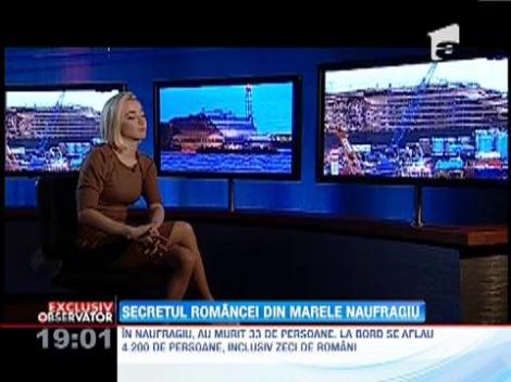 Domnica Cemortan, celebra pasagera de pe Costa Concordia, s-a destainuit