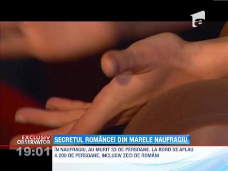 EXCLUSIV! O poveste din ape tulburi: Secretul româncei de pe Costa Concordia