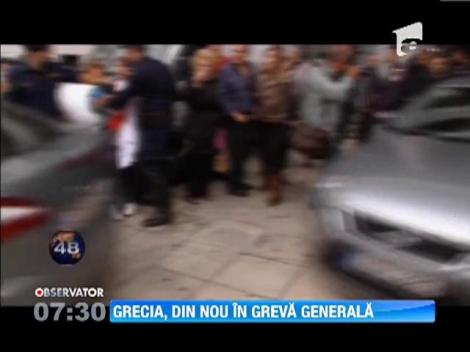 Sindicatele din Grecia organizeaza o noua greva generala