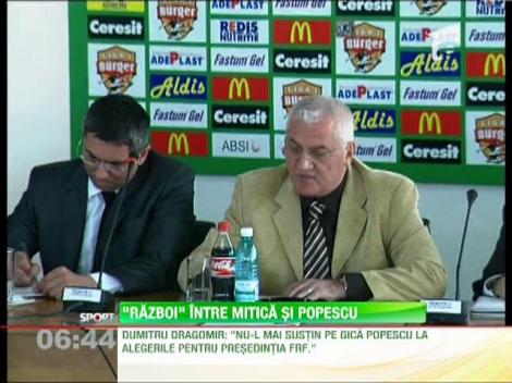 Dumitru Dragomir: "Nu-l mai sustin pe Gica Popescu la alegerile pentru sefia FRF"