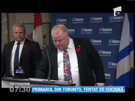 Primarul din Toronto, Rob Ford, a recunoscut ca s-a drogat