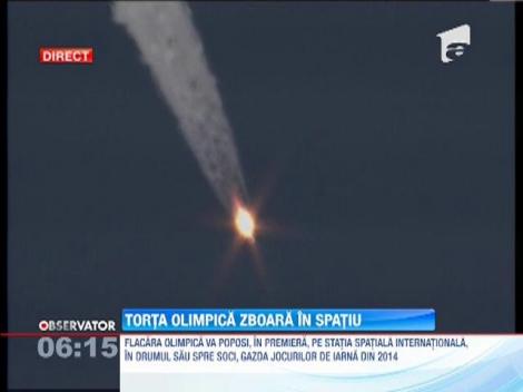 Premiera in istoria jocurilor olimpice! Flacara olimpica a trecut prin spatiul cosmic