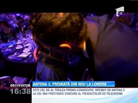 Antena 3, premiată din nou la Londra