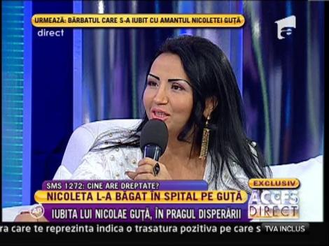 Narcisa: "Guţă se simte foarte rău din cauza Nicoletei"