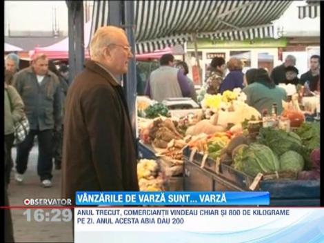 Criza loveşte şi în vânzările de varză