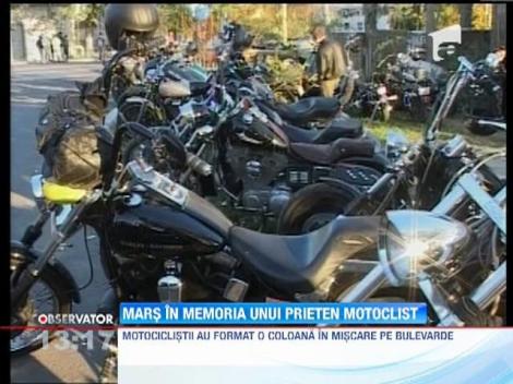 Marş în memoria unui prieten motociclist