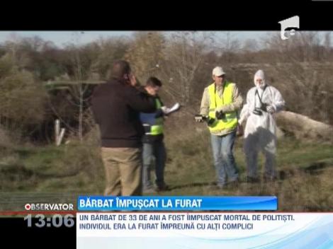 Hoţ împuşcat de un poliţist