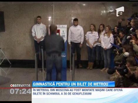 Se numără mișcările! Un bilet de metrou în Moscova costă 30 de genuflexiuni