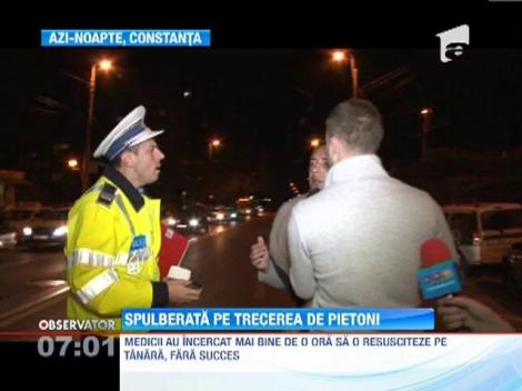 Spulberată pe o trecere de pietoni din Constanţa