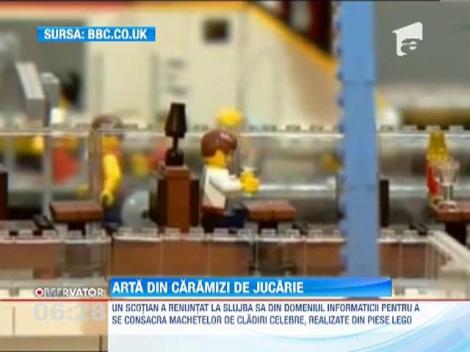 VIDEO! O altfel de artă: Din 150.000 de cărămizi LEGO