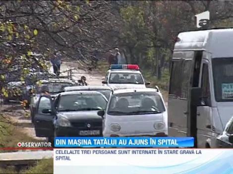 Un tată şi-a băgat &icirc;n spital fetiţa de 7 ani şi băiatul de 12, &icirc;n urma unui cumplit accident