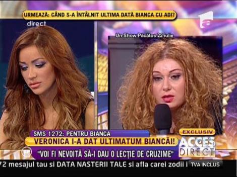Bianca: "Vreau să o dau în judecată pe Veronica A. Cara pentru înşelăciune, dar avocatul meu nu o găseşte la Evidenţa Populaţiei"