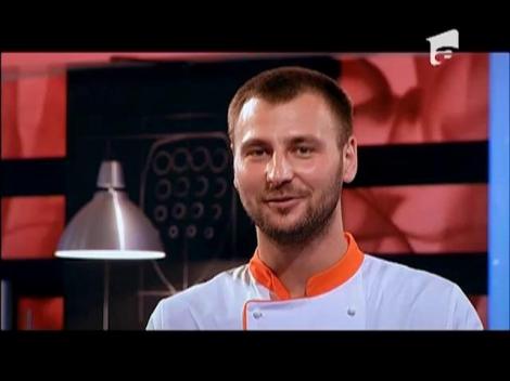 Degustare, partea 5: Daniel Grosu a făcut o mămăliga care arată ca o scoică Saint-Jacques