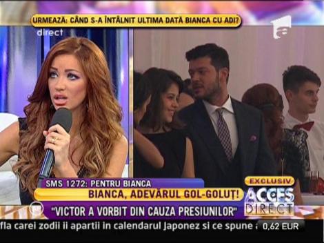 Bianca: "Nu am niciun resentiment pentru Stoian"