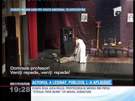 UPDATE / Un actor de 82 de ani a leşinat pe scenă. Spectatorii au fost convinşi că totul face parte din piesă